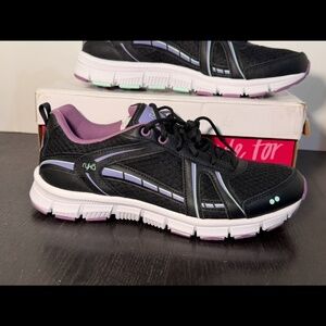 Ryka Hailee 2 Training Sneakers Lace Up Black/Purple/Green Womans 11
